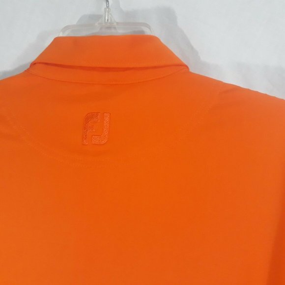 Footjoy Golf Polo Shirt Adult Medium Orange - Picture 1 of 6